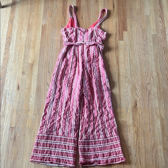 Anthropologie Red and White Jumpsuit Size: Small - Picture 4 of 6